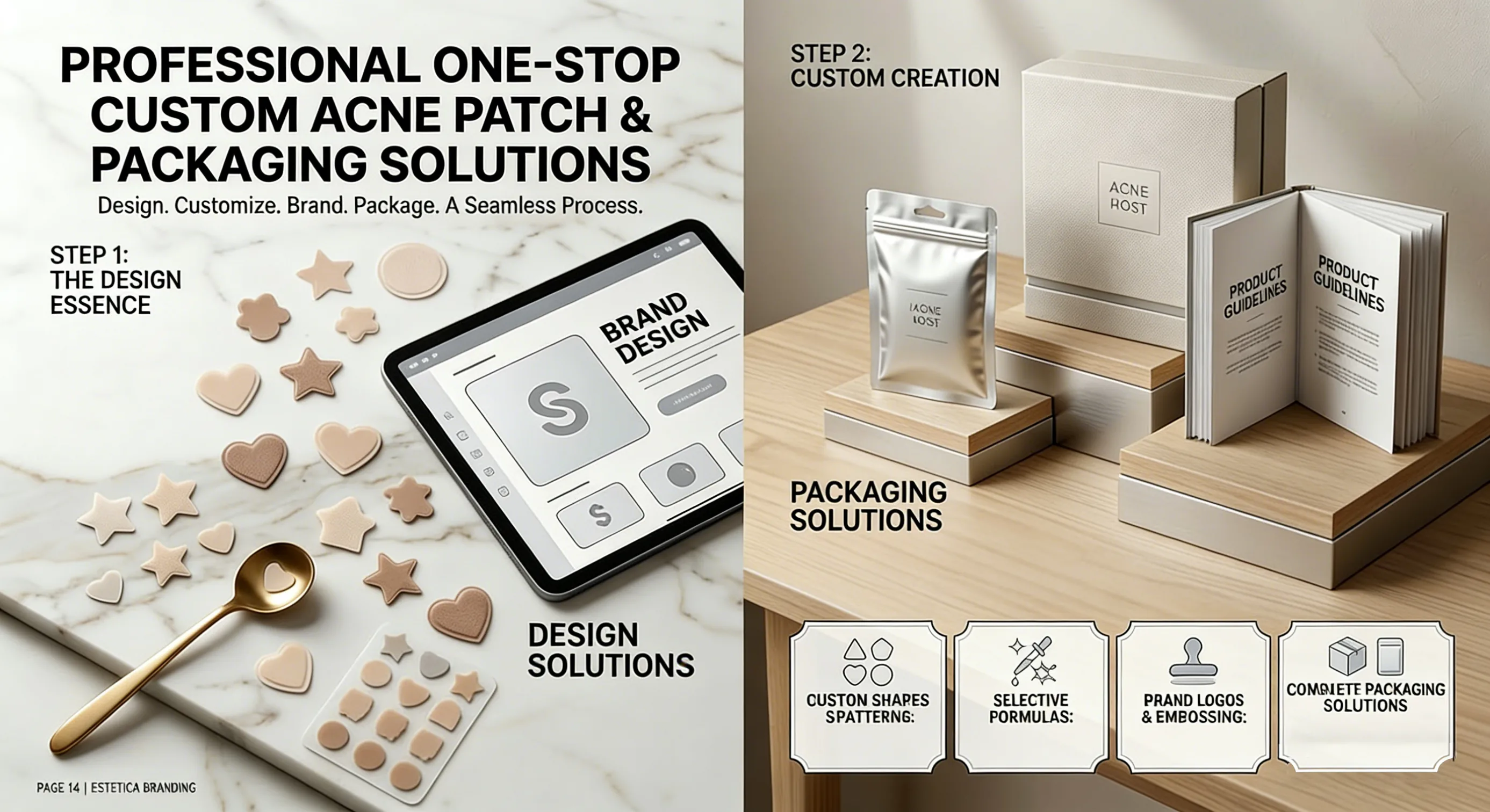 Acne patch supplier OEM/ODM packaging and branding services